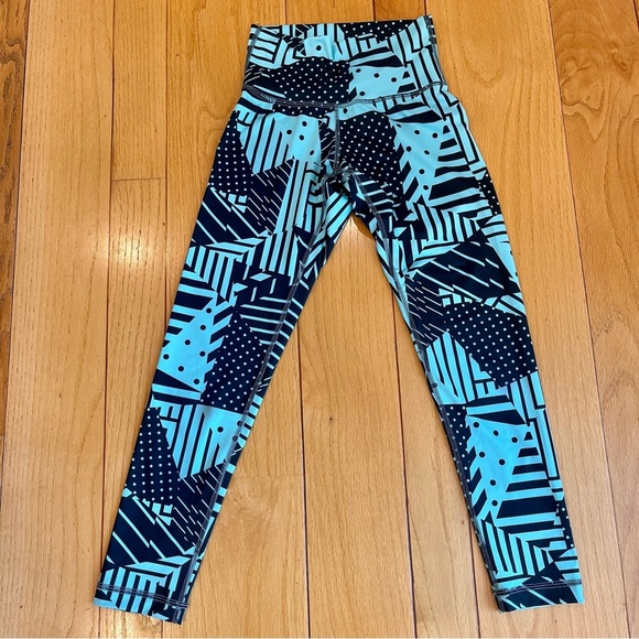 Lululemon wunder under high waisted cropped leggings rare mint
